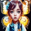 Little Butterfly Girl Diamond Painting