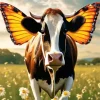 Butterfly Cow Diamond Painting