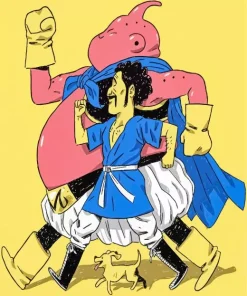 Buu And Mr Satan Diamond Painting