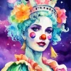 Clown Girl Diamond Painting
