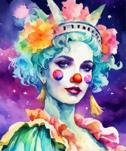 Clown Girl Diamond Painting