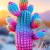 Colorful Cactus Diamond Painting
