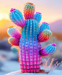 Colorful Cactus Diamond Painting