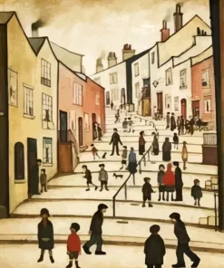 Crowther Street By ls lowry Diamond Painting