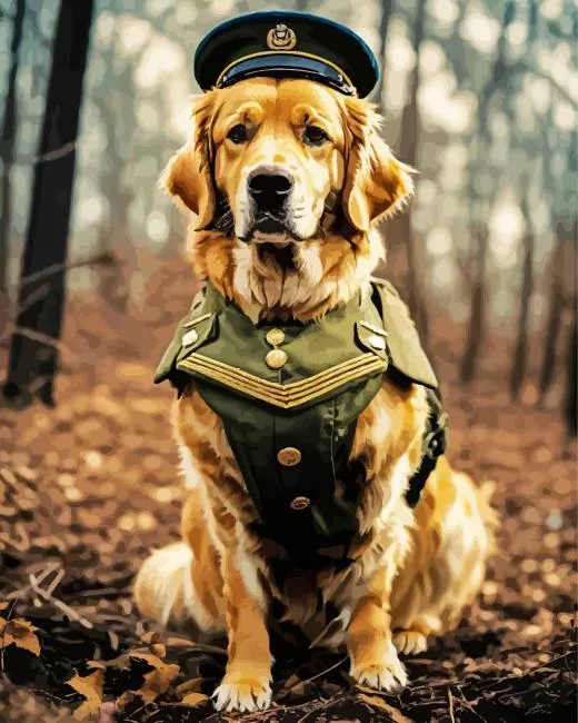 general dog art Diamond By Numbers General Dog Art Diamond Painting