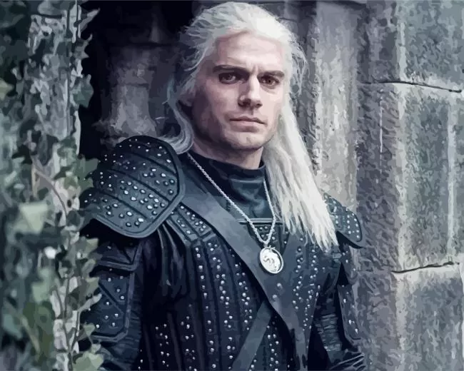 geralt witcher henry cavill Diamond By Numbers Geralt Witcher Henry Cavill Diamond Painting