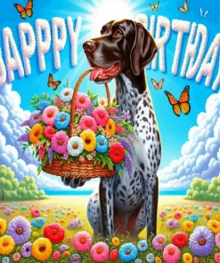 German Shorthaired Pointer Poster Diamond Painting