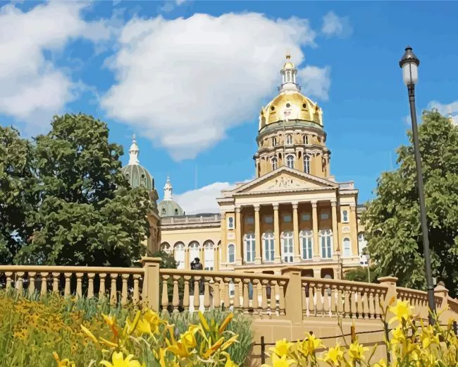 iowa state capitol Diamond Paints Iowa State Capitol Diamond Painting