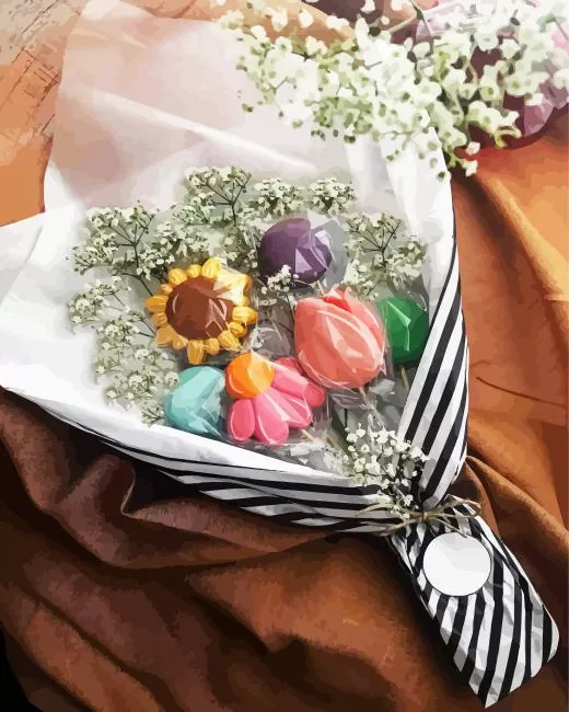 macaron bouquet Diamond Paintings Macaron Bouquet Diamond Painting