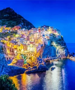 Manarola By Night Diamond Painting