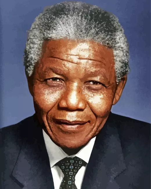 nelson mandela Diamond By Numbers Nelson Mandela Diamond Painting