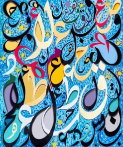 Abstract Calligraphy Art Diamond Painting
