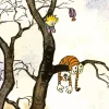 Calvin And Hobbes In A Tree Diamond Painting