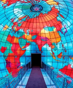 Mapparium Boston Diamond Painting