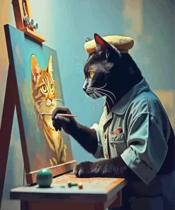Artist Cat Diamond Painting