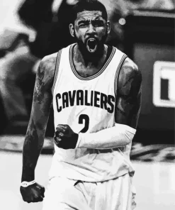 Black And White Kyrie Irving Cavaliers Diamond Painting