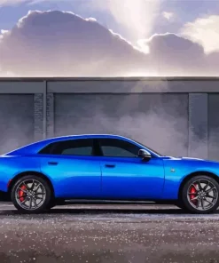 Blue Charger Daytona Diamond Painting