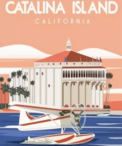 California Catalina Island Poster Diamond Painting