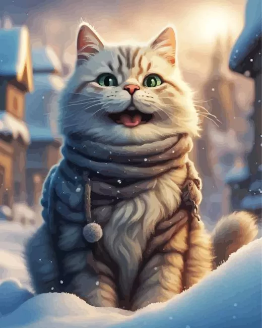 Cat smiling Diamond Paintings Cat Smiling Diamond Painting