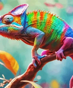 Colorful Chameleon Diamond Painting