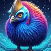 Fluffy Cassowary Bird Diamond Painting