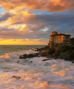 Italy Boccale Castle Building Diamond Painting