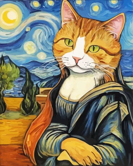 Mona Lisa Cat Art Diamond Paintings Mona Lisa Cat Art Diamond Painting