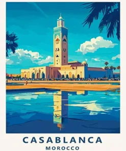 Morocco Casablanca Poster Diamond Painting