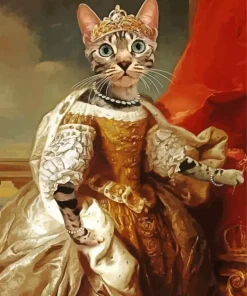 Royal Renaissance Cat Diamond Painting