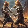 Warrior Cats Fighting Diamond Painting