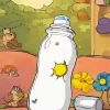 White Baby Cartoon Bottle Diamond Painting