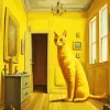 Yellow Cat Diamond Painting