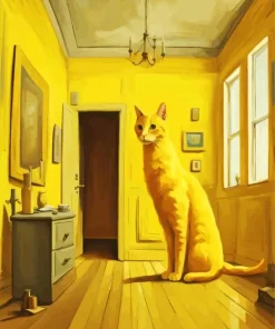 Yellow Cat Diamond Painting