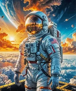 Aesthetic Astronaut Art Diamond Painting