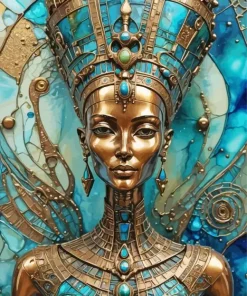 Aesthetic Goddess Nefertiti Art Diamond Painting