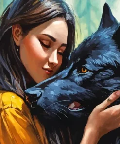 Aesthetic Lady Werewolf Diamond Painting