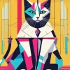Aesthetic Pop Art Cat Diamond Painting