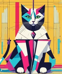 Aesthetic Pop Art Cat Diamond Painting