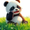 Aesthetic Sad Lonely Panda Art Diamond Painting