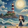 Aesthetic Sailor Girl Art Diamond Painting