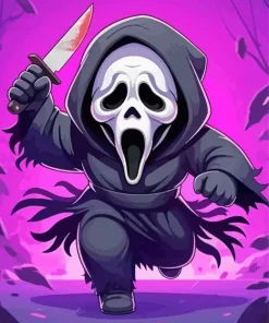 Aesthetic Scary Ghostface Art Diamond Painting