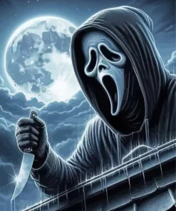 Aesthetic Scream Mask Face Art Diamond Painting