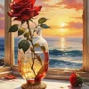 Aesthetic Seascape Window Art Diamond Painting
