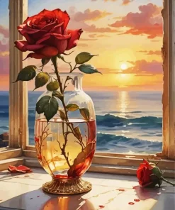 Aesthetic Seascape Window Art Diamond Painting