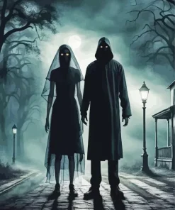 Aesthetic Shadow Couple Art Diamond Painting