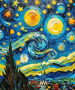 Aesthetic Starry Night Diamond Painting