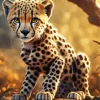 Baby Cheetah Diamond Painting