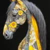 Black Horse Diamond Painting