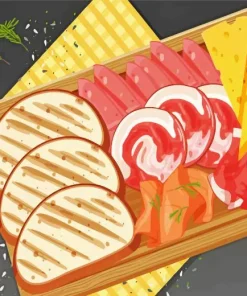 Cartoon Charcuterie Board Diamond Painting