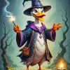 Cartoon Duck Wizard Diamond Painting
